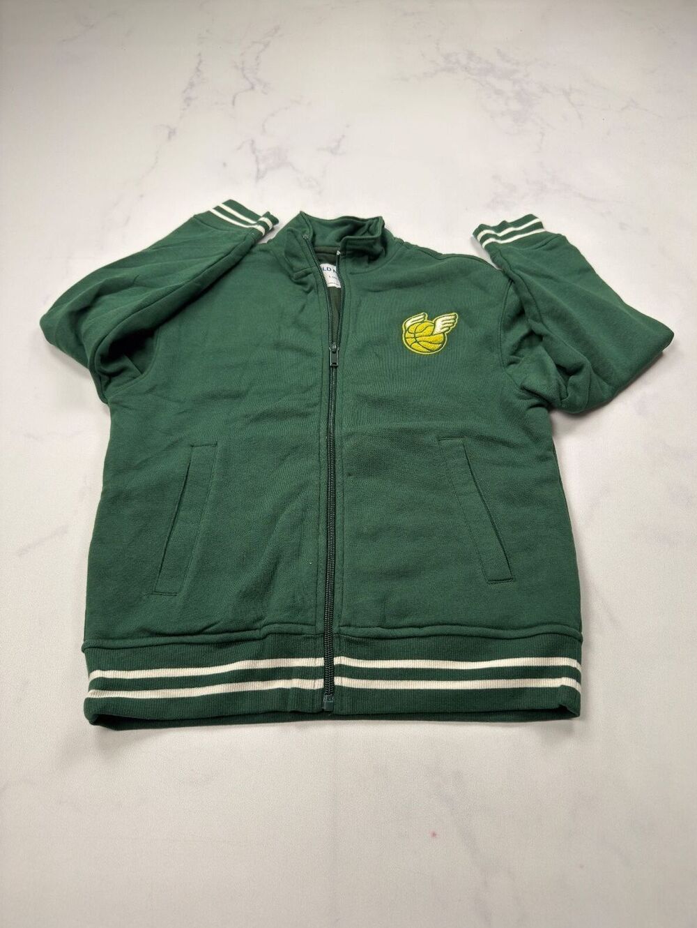 Old Navy Track Jacket Green Sporty Vintage - Boys L
